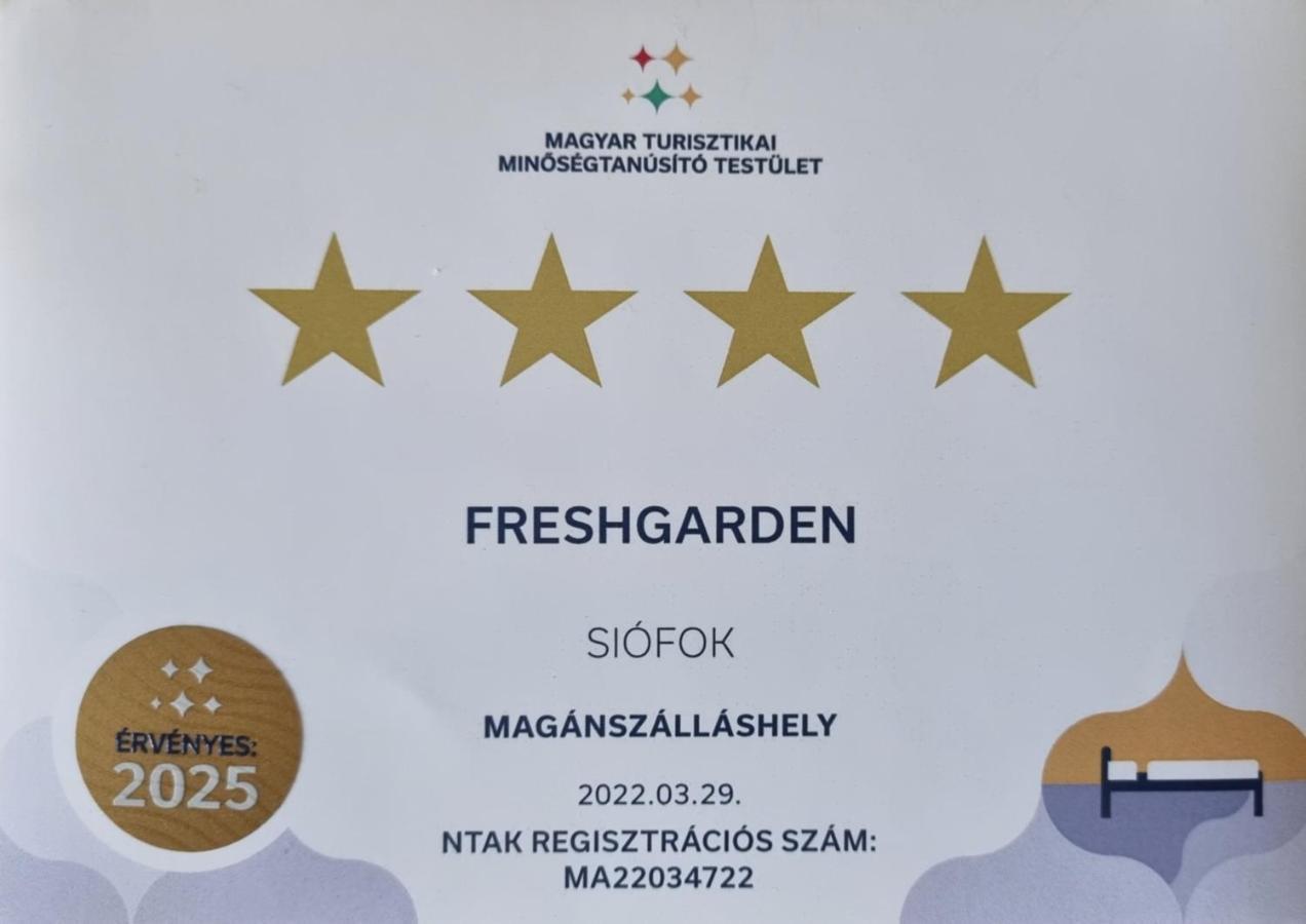Apartamento FreshGarden 102 Siófok Exterior foto